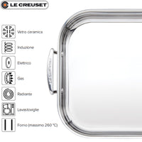 35X25 Cm Le Creuset Rechteckige Bratform aus Edelstahl