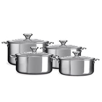 Le Creuset Set Casseruole Alte In Acciaio Inox Set 4 Pz