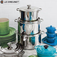 Le Creuset Set Casseruole Alte In Acciaio Inox Set 4 Pz