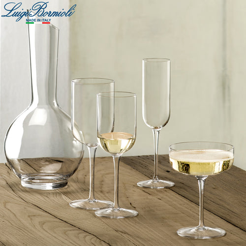 21 Cl Bormioli Luigi Sublime Champagnerflöte aus Glas Set mit 4 Teilen