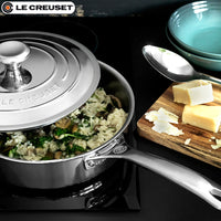 Le Creuset Casseruola Con Manico In Acciaio Inox Con Coperchio