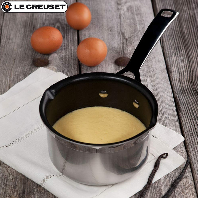 14 Cm Le Creuset Antihaft-Topf mit Griff aus Edelstahl