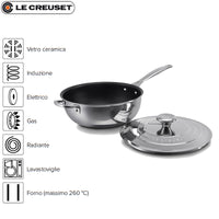 Le Creuset Padella Dello Chef Padella Bassa Antiaderente In Acciaio Inox