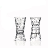 3 6 Cl Rcr Tattoo Jiggers E Dosatori Per Cocktail In Vetro Set 6 Pezzi