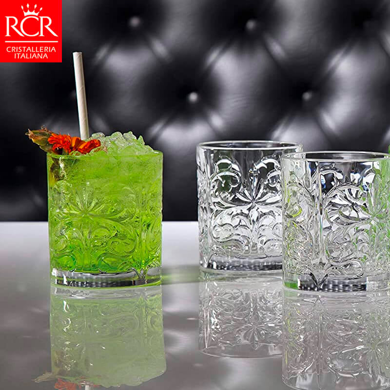 33 7 Cl Rcr Tattoo Whiskyglas van glas Set van 6 stuks