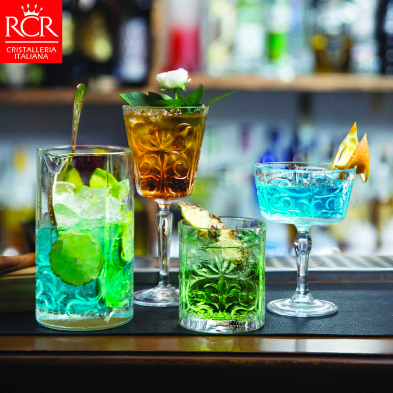 33 7 Cl Rcr Tattoo Whiskyglas van glas Set van 6 stuks