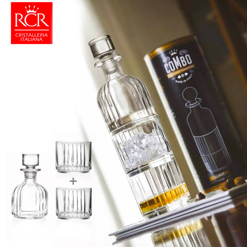 Rcr Combo Whiskyglazenset van glas set van 3 stuks