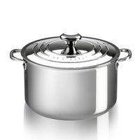 24 Cm Le Creuset Casserole profonde en acier inox avec couvercle