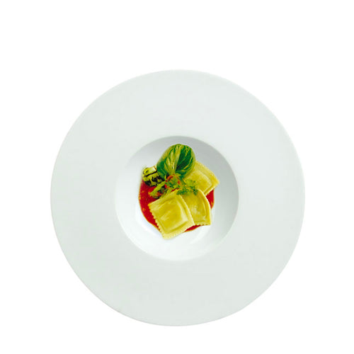 29 Cm Costa Verde Saturno Deep Plate in Porcelain Set of 12 Pcs