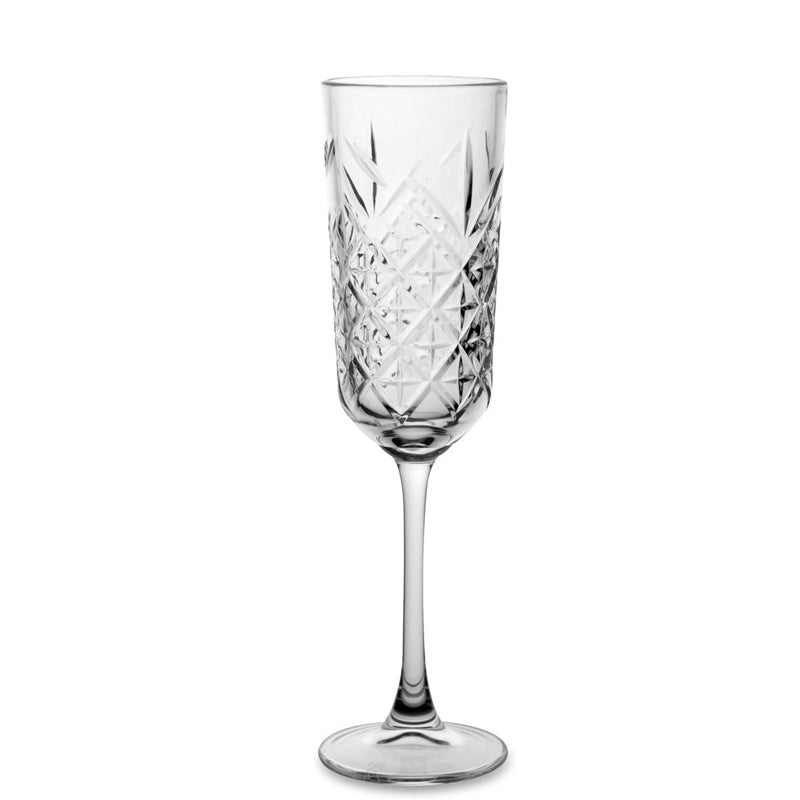 17 5 Cl Pasabahce Timeless Copa flute de vidrio templado Set de 12 piezas
