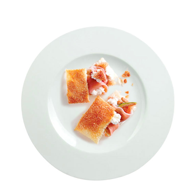 33 Cm Costa Verde Saturno Assiette plate en porcelaine Set de 6 pz
