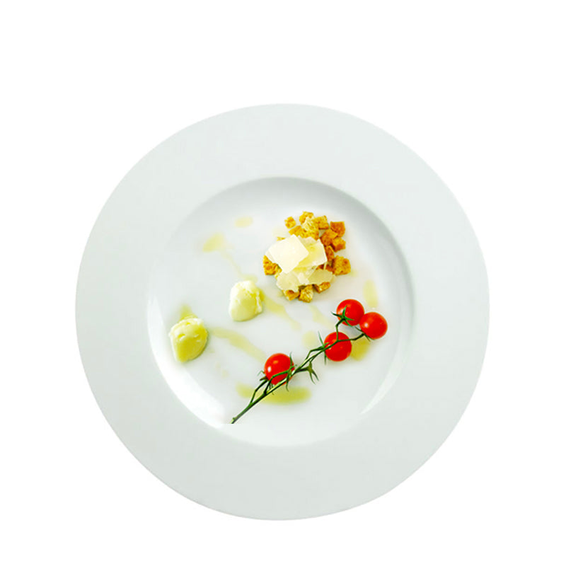 29 Cm Costa Verde Saturno Flat Plate in Porcelain Set of 12 Pcs