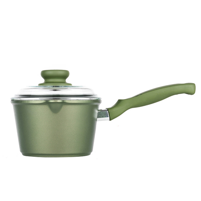 16 Cm Risoli Dr Green Stone Extra Induction Non-Stick Saucepan with Handle in Aluminum with Lid