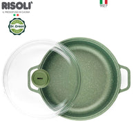 24 Cm Risoli Dr Green Stone Non-Stick Sauté Pan in Aluminum