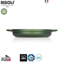 14 Cm Risoli Dr Green Stone Casserole basse Egg Sweet antiadhésive en aluminium