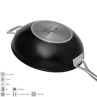Le Creuset Les Forgees Wok Antiadhésif En Aluminium Avec Manche