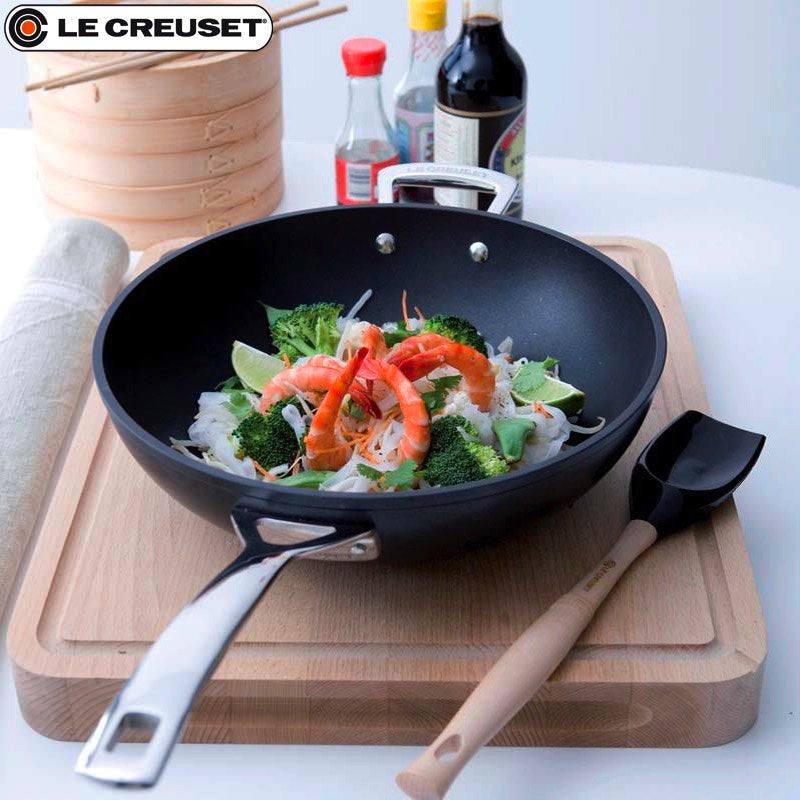 Le Creuset Les Forgees Wok Antiadhésif En Aluminium Avec Manche
