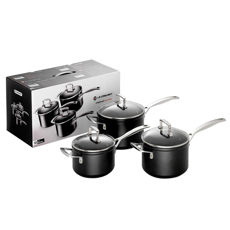 Le Creuset Les Forgees Set Casseruole In Alluminio Antiaderente Set 3 Pz