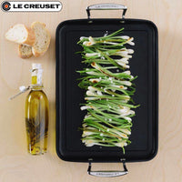 35X25 Cm Le Creuset Les Forgees Plancha Rectangular Antiadherente En Aluminio