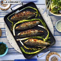 35X25 Cm Le Creuset Les Forgees Plancha Rectangular Antiadherente En Aluminio