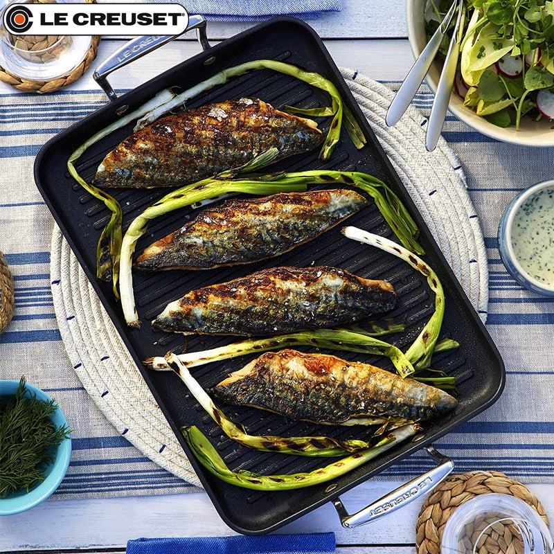 35X25 Cm Le Creuset Les Forgees Plancha Rectangular Antiadherente En Aluminio