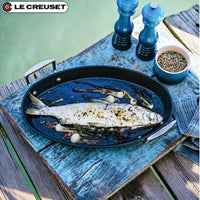 40X25 5 Cm Le Creuset Les Forgees Poêle à poisson ovale en aluminium antiadhésif