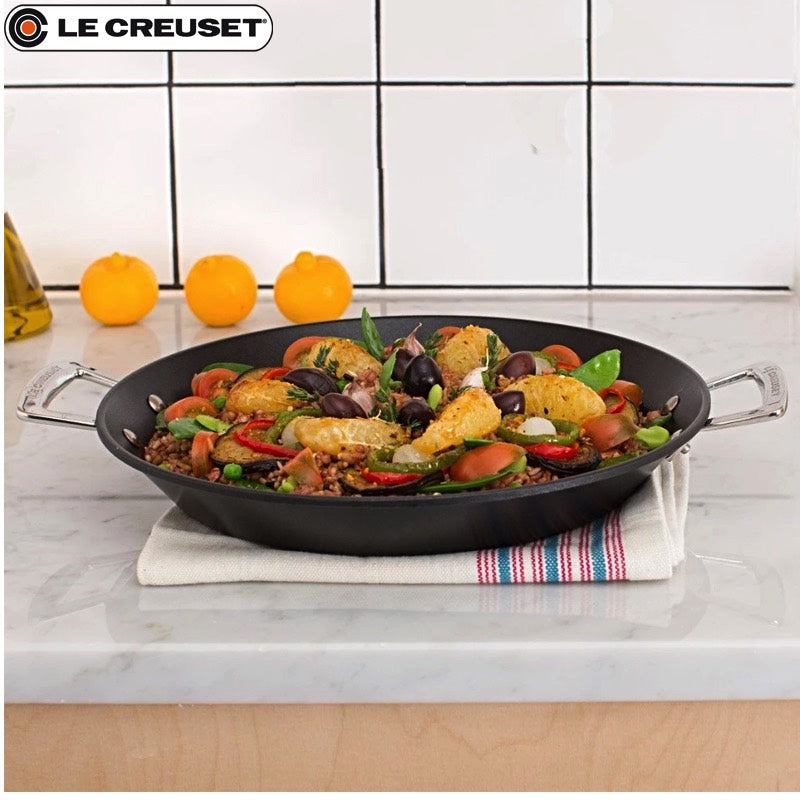 32 Cm Le Creuset Les Forgées ronde anti-aanbak paellapan aluminium