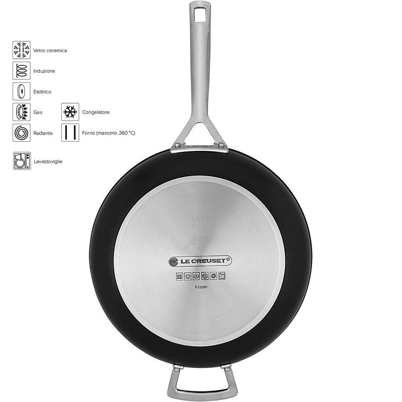 Le Creuset Les Forgees sartén alta antiadherente de aluminio