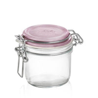 20 Cl Bormioli Rocco Fido Aromateca Pot hermétique cylindrique en verre Tappo Rosa Set de 6 pz