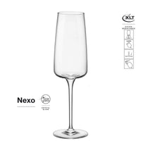 26 2 Cl Bormioli Rocco Nexo Sektflöte Aus Glas Set mit 6 Stück