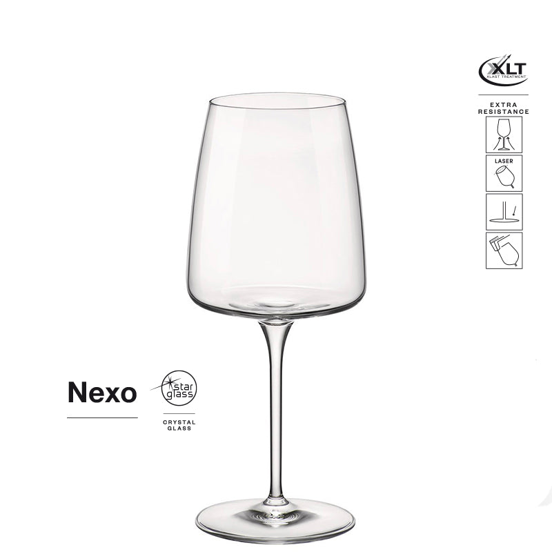 47 8 Cl Bormioli Rocco Nexo Copa de Vino Tinto en Vidrio - Set de 6 Piezas