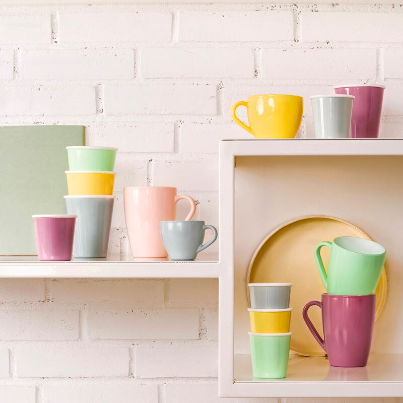 21 5 Cl Bormioli Rocco Aromateca taza de té de vidrio opalino Set de 6 piezas