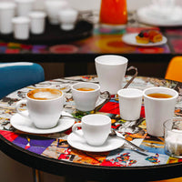 9 5 Cl Bormioli Rocco Aromateca taza espresso de vidrio opalino Set de 6 piezas
