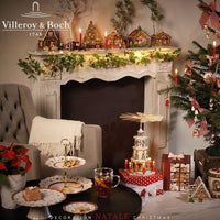 22X22 Cm Villeroy And Boch Toy S Delight Quadratischer Frühstücksteller aus Porzellan Weihnachtsdekor