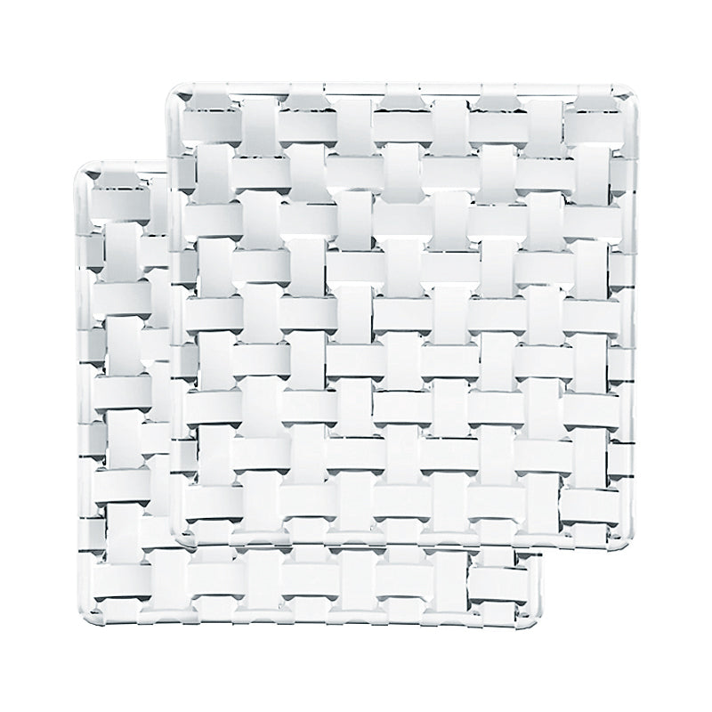 14X14 Cm Nachtmann Bossa Nova Plato llano de vidrio Set de 2 pz