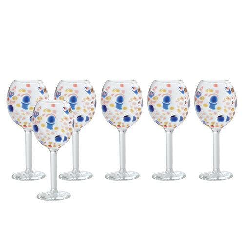 7 Cl Fantasia 4 Liqueur Glass in Borosilicate Glass Set of 6 Pieces