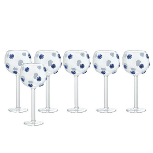 7 Cl Fantasia 3 Liqueur Glass in Borosilicate Glass Set of 6 Pieces