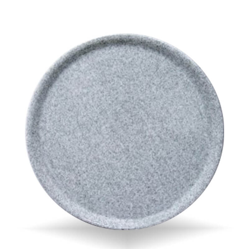 33 Cm Saturnia Granito Assiette Pizza En Porcelaine Lot de 6 Pièces
