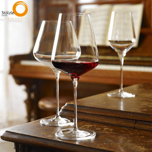 64 5 Cl Stolzle Lausitz Quatrophil Copa de vino tinto Bordeaux de vidrio Set de 6 piezas