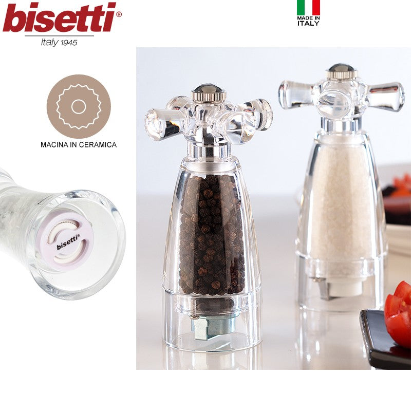 14 5 Cm Bisetti Brescia Molinillo sal grifo de acrílico