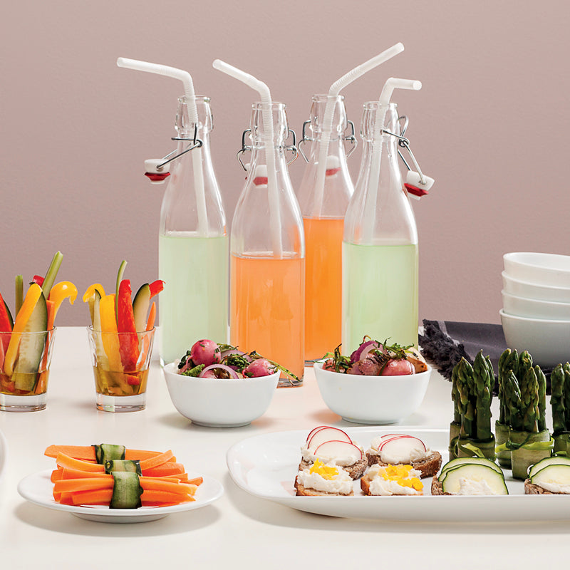 25 Cl Bormioli Rocco Swing Bottle in Glass Set of 12 Pieces