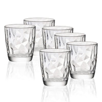 30 5 Cl Bormioli Rocco Diamond Water Glass in Glass Set of 6 Pieces
