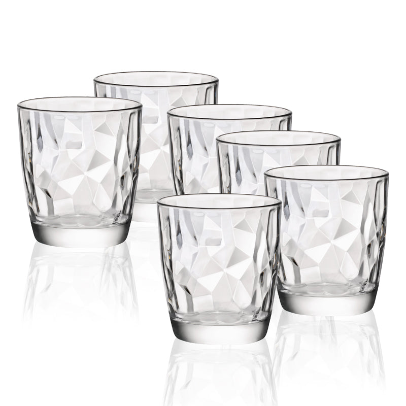 30 5 Cl Bormioli Rocco Diamond Water Glass in Glass Set of 6 Pieces