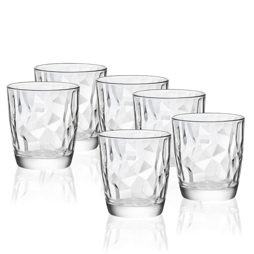 38 5 Cl Bormioli Rocco Diamond Bicchiere Acqua In Vetro Set 6 Pezzi