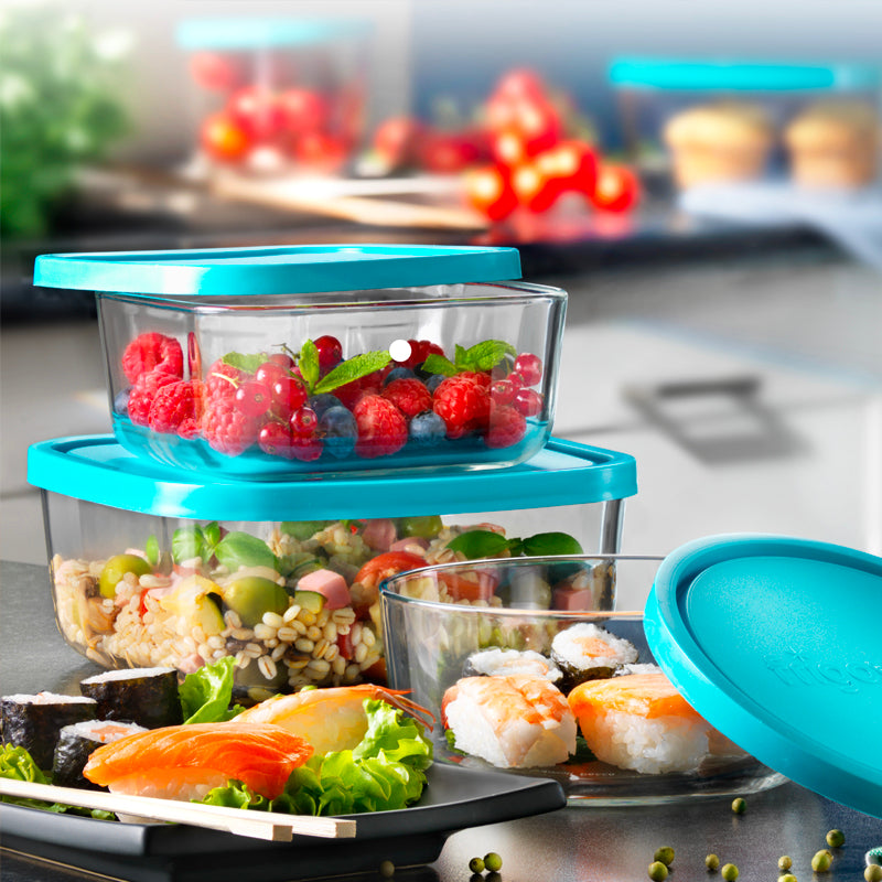 Bormioli Rocco Frigoverre Classic Contenants alimentaires set de 3 pièces