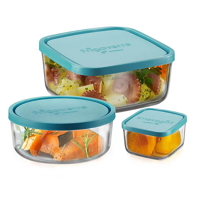 Bormioli Rocco Frigoverre Classic Contenants alimentaires set de 3 pièces