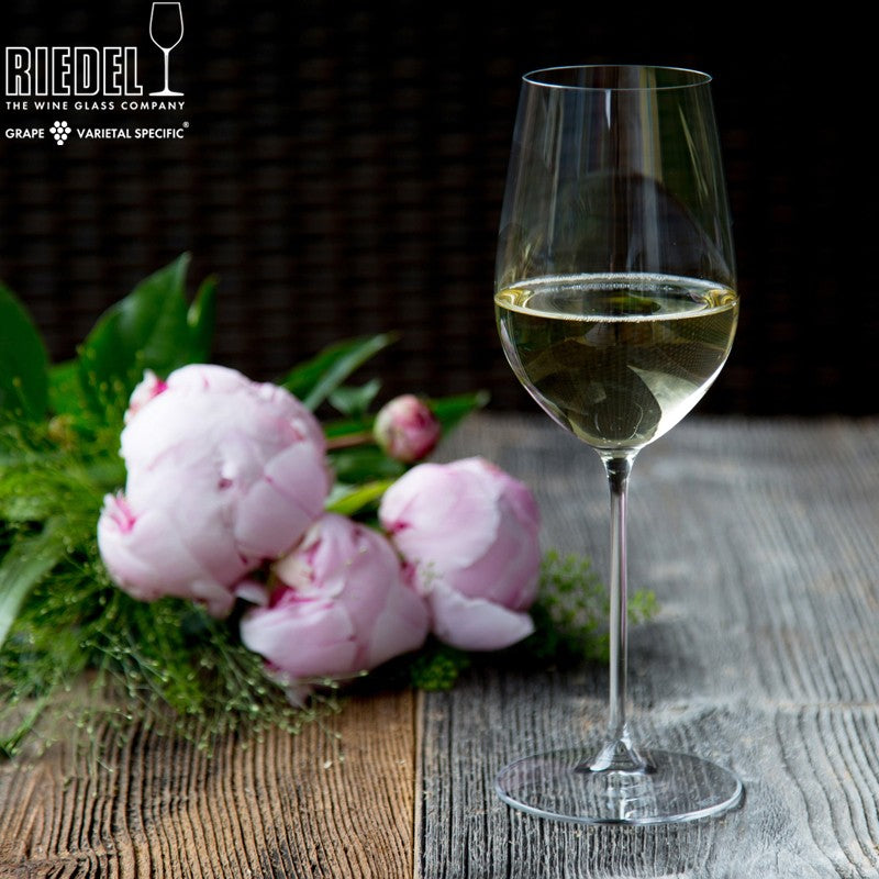 39 5 Cl Riedel Veritas Calice Vino Bianco Riesling In Vetro Soffiato Set 2 Pezzi