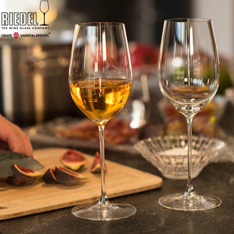 44 Cl Riedel Veritas Calice Vino Bianco Sauvignon Blanc In Vetro Soffiato Set 2 Pezzi