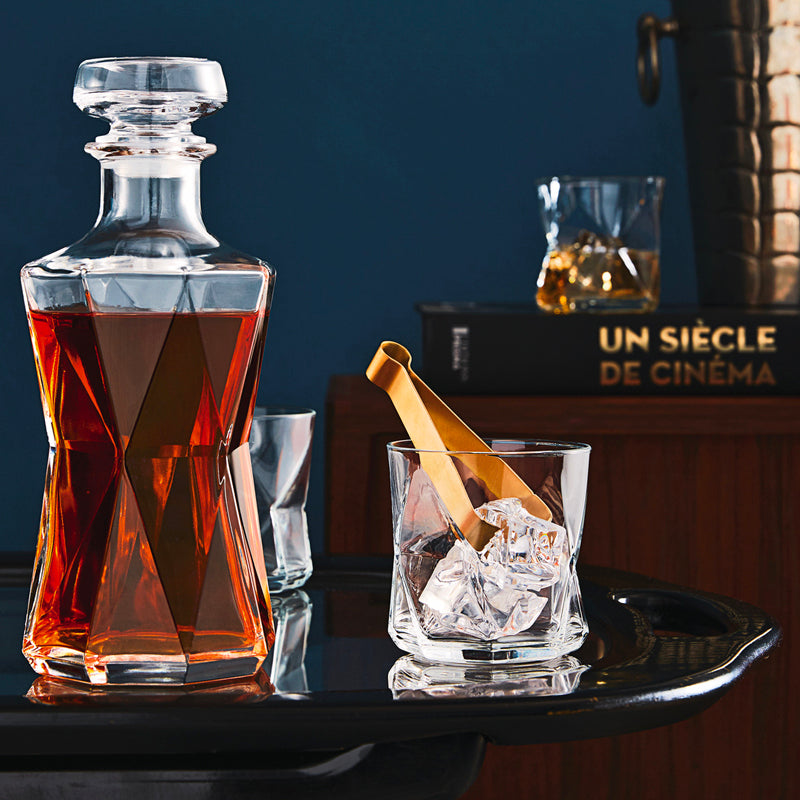 Bormioli Rocco Cassiopea Set Whisky en Verre - Lot de 7 Pièces