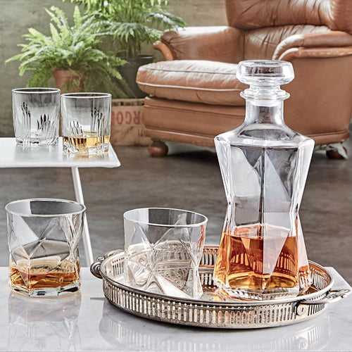 Bormioli Rocco Cassiopea Whisky Set in Glass - Set of 7 Pieces